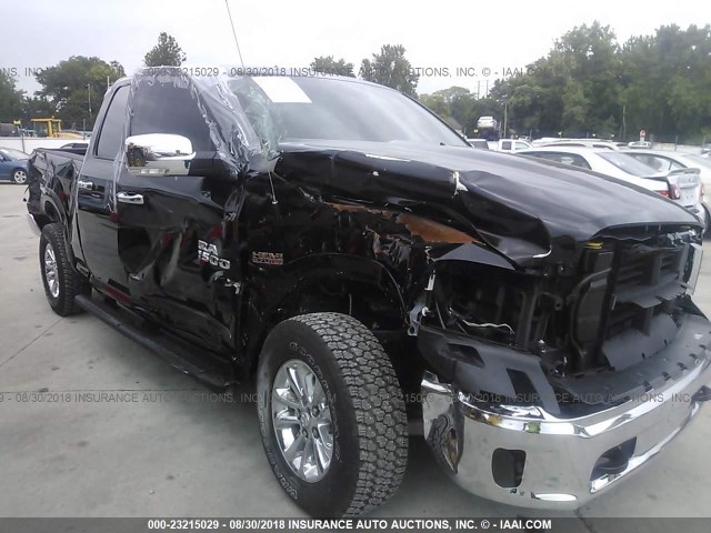 1C6RR6GT6JS117983 - 2018 RAM 1500 SLT BLACK photo 6