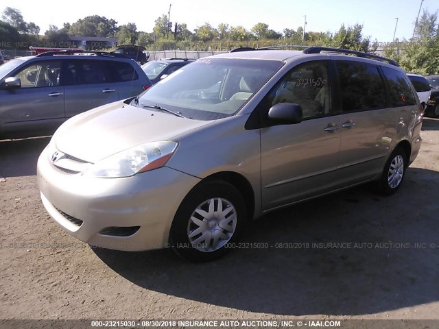 5TDZA23C66S449758 - 2006 TOYOTA SIENNA CE/LE BEIGE photo 2