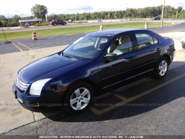 3FAFP07Z36R193902 - 2006 FORD FUSION SE Mavi foto 2