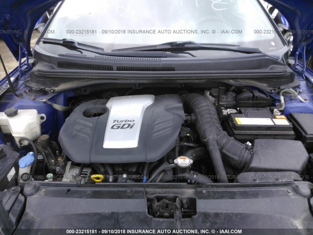 KMHTC6AE8DU147002 - 2013 HYUNDAI VELOSTER TURBO BLUE photo 6