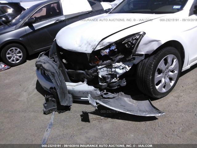 JHMCP26869C001987 - 2009 HONDA ACCORD EXL WHITE photo 6