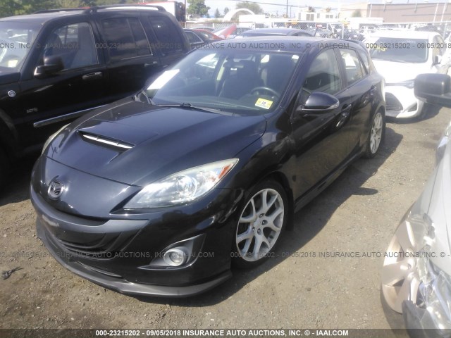JM1BL1L48C1502886 - 2012 MAZDA SPEED 3 BLACK photo 2