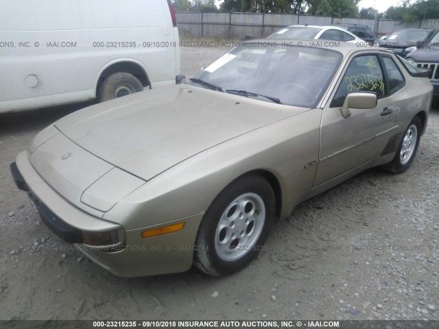 WP0AA0947GN452788 - 1986 PORSCHE 944 Dark Brown photo 2