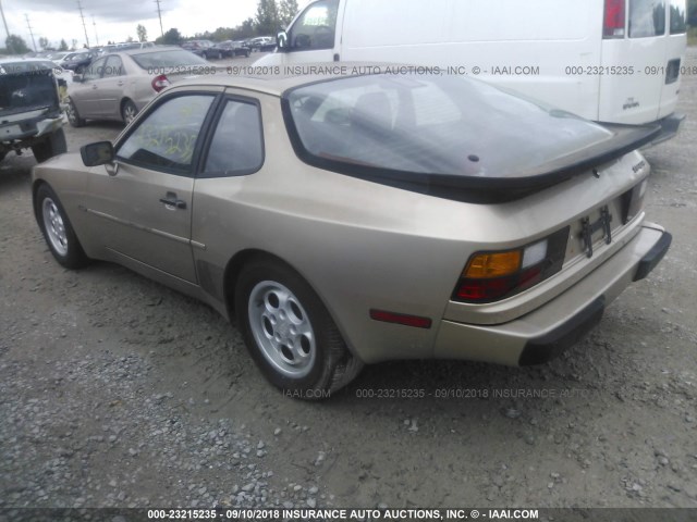 WP0AA0947GN452788 - 1986 PORSCHE 944 Dark Brown photo 3