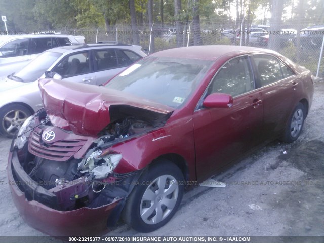 4T1BE46K57U180164 - 2007 TOYOTA CAMRY NEW GENERAT CE/LE/XLE/SE RED photo 2