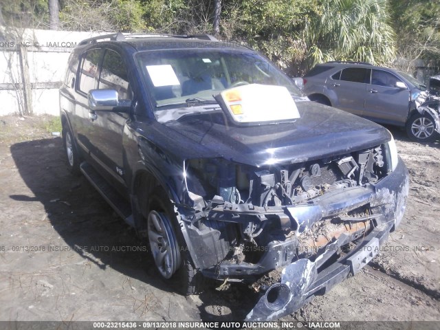 5N1BA08D98N607697 - 2008 NISSAN ARMADA SE/LE BLUE photo 1