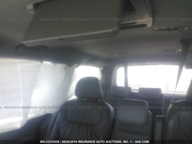 5FNRL3H77AB040127 - 2010 HONDA ODYSSEY EXL SILVER photo 8