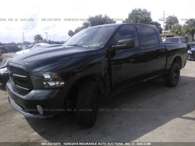 1C6RR7KG8JS257470 - 2018 RAM 1500 ST BLACK photo 2