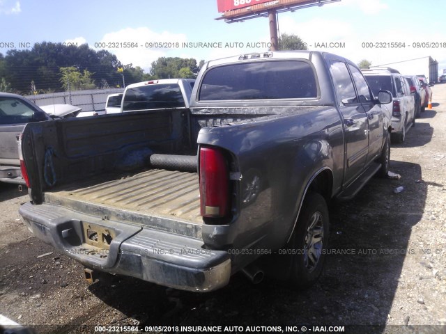 5TBET34176S499945 - 2006 TOYOTA TUNDRA DOUBLE CAB SR5 GRAY photo 4