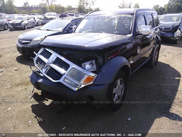 1D8GT28K57W585657 - 2007 DODGE NITRO SXT BLACK photo 2