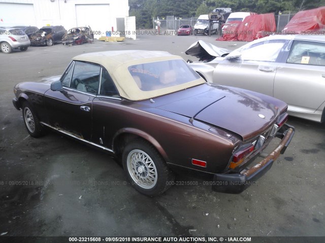 ZFAAS00B6B8180676 - 1981 FIAT 124 SPIDER BROWN photo 3