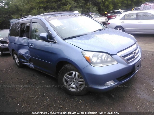 5FNRL38736B059037 - 2006 HONDA ODYSSEY EXL Light Blue photo 1