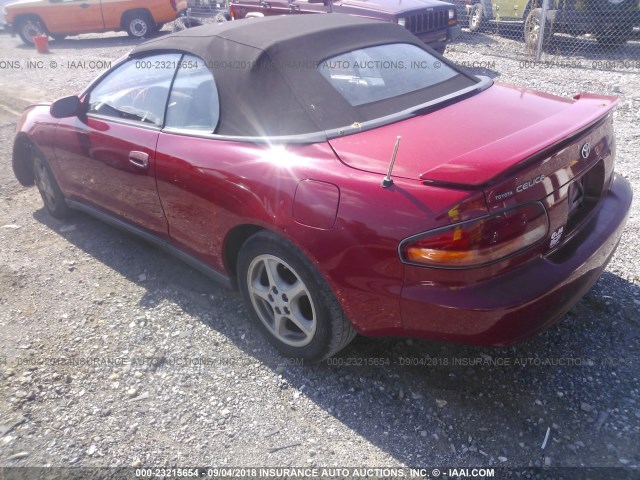 JT5FG02T3X0054248 - 1999 TOYOTA CELICA GT RED photo 3
