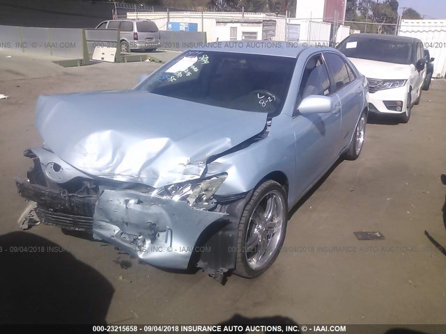 4T1BE46K58U736717 - 2008 TOYOTA CAMRY CE/LE/XLE/SE BLUE photo 2