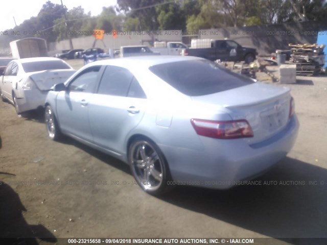4T1BE46K58U736717 - 2008 TOYOTA CAMRY CE/LE/XLE/SE BLUE photo 3