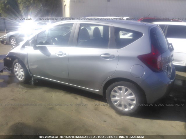 3N1CE2CP8FL436628 - 2015 NISSAN VERSA NOTE S/S PLUS/SV/SL/SR GRAY photo 3