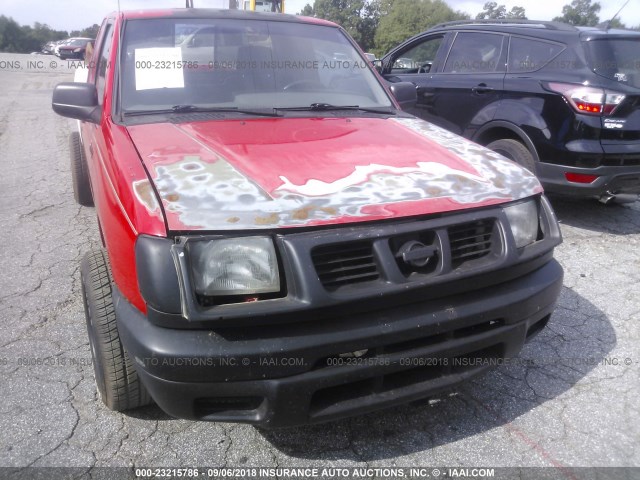 1N6DD26S7YC315279 - 2000 NISSAN FRONTIER KING CAB XE RED photo 6