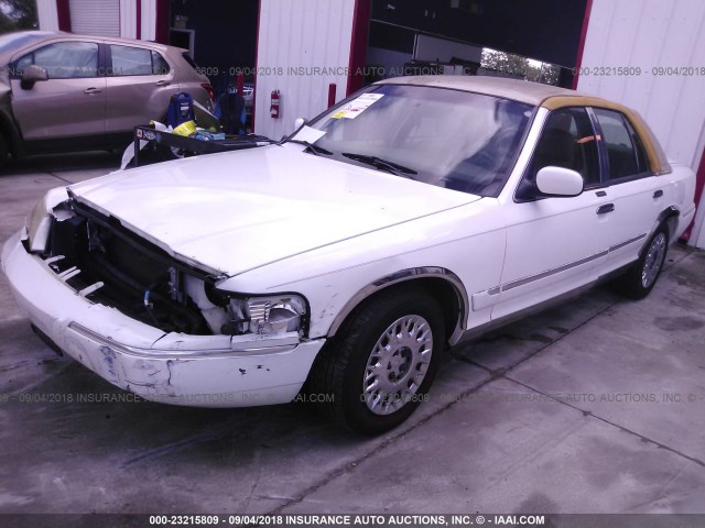 2MEFM74W93X605984 - 2003 MERCURY GRAND MARQUIS GS WHITE photo 2