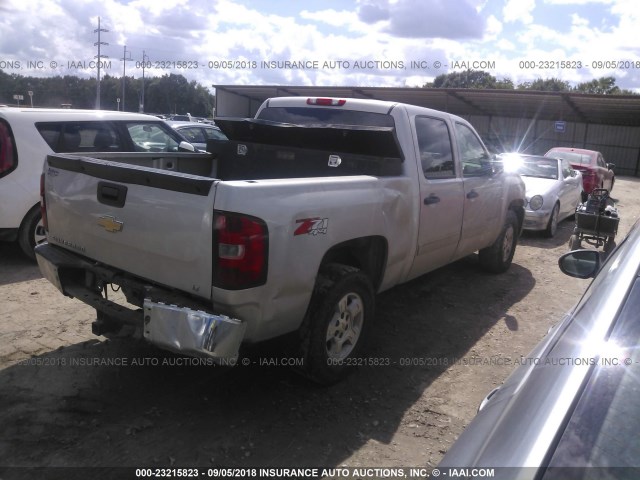 3GCEK23M49G144802 - 2009 CHEVROLET SILVERADO K1500 LT SILVER photo 4