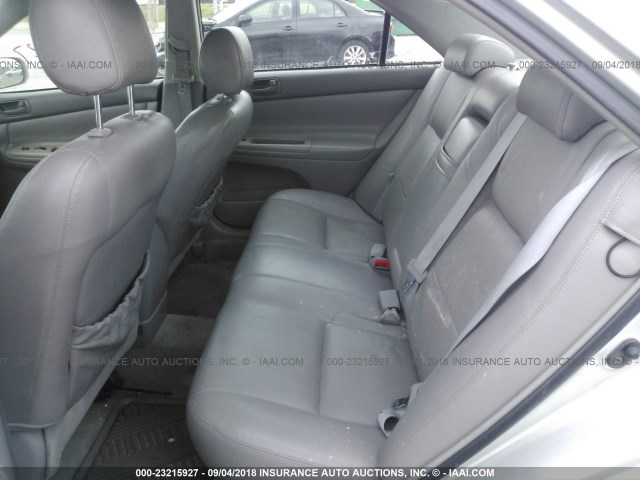 4T1BE32K24U935346 - 2004 TOYOTA CAMRY LE/XLE/SE SILVER photo 8