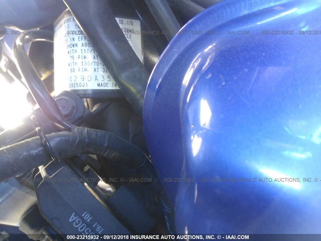 JKAEXMJ129DA35920 - 2009 KAWASAKI EX250 J BLUE photo 10