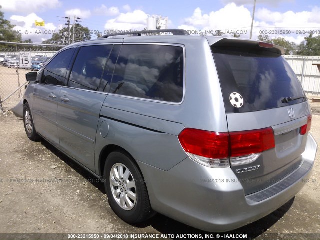 5FNRL38758B050231 - 2008 HONDA ODYSSEY EXL SILVER photo 3