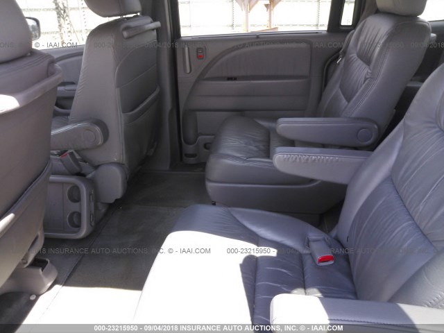 5FNRL38758B050231 - 2008 HONDA ODYSSEY EXL SILVER photo 8