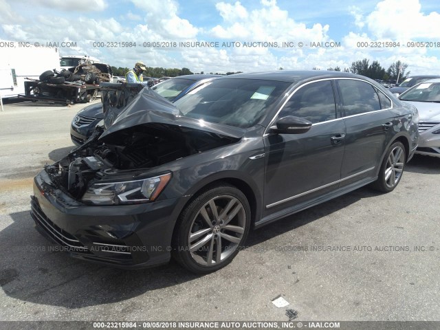 1VWDT7A39HC083736 - 2017 VOLKSWAGEN PASSAT R-LINE Boz foto 2