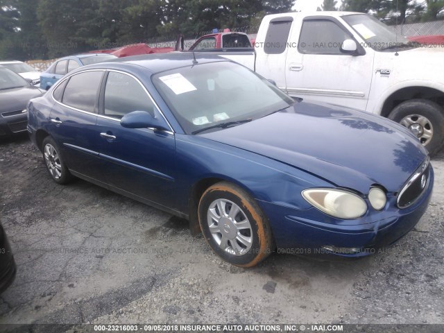 2G4WC532451235598 - 2005 BUICK LACROSSE CX BLUE photo 1