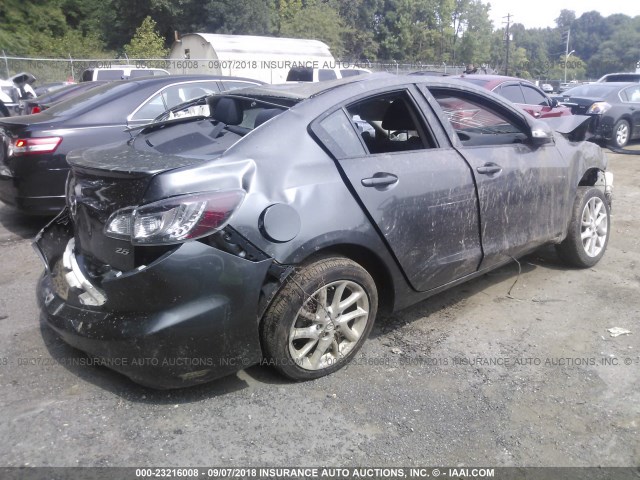 JM1BL1V95C1659574 - 2012 MAZDA 3 S GRAY photo 4