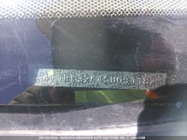 4T1BE32K45U091182 - 2005 TOYOTA CAMRY LE/XLE/SE 金色 照片 9