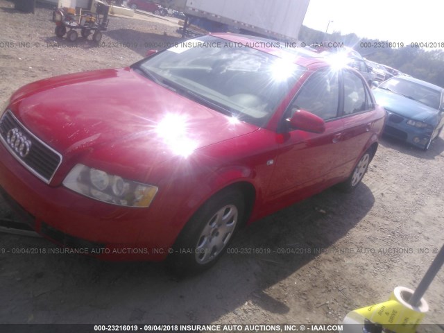 WAULC68E35A020250 - 2005 AUDI A4 1.8T QUATTRO/SPECIAL RED photo 2