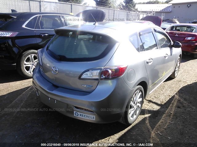 JM1BL1L79C1674807 - 2012 MAZDA 3 I SILVER photo 4