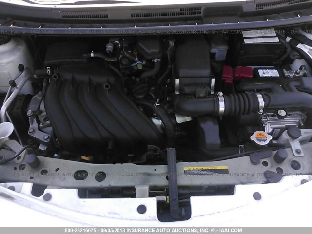 3N1CE2CP3FL358016 - 2015 NISSAN VERSA NOTE S/S PLUS/SV/SL/SR WHITE photo 10