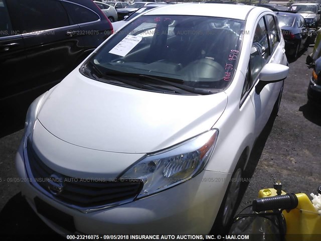 3N1CE2CP3FL358016 - 2015 NISSAN VERSA NOTE S/S PLUS/SV/SL/SR WHITE photo 2