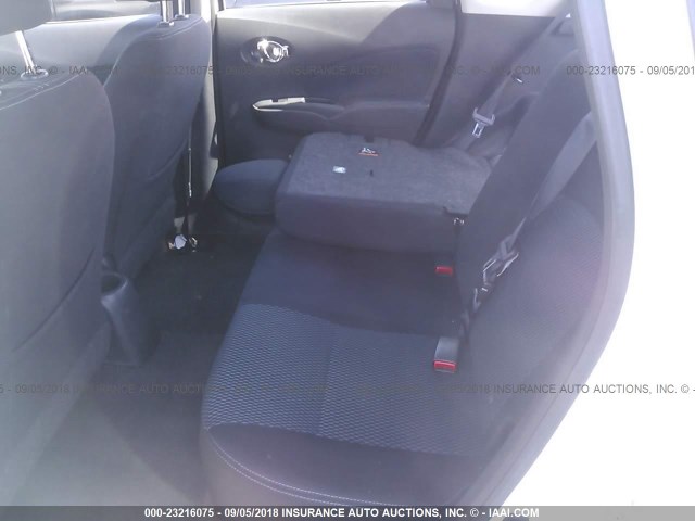 3N1CE2CP3FL358016 - 2015 NISSAN VERSA NOTE S/S PLUS/SV/SL/SR WHITE photo 8