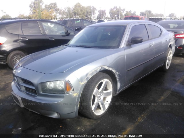 2B3KA43R16H393312 - 2006 DODGE CHARGER SE/SXT Light Blue photo 2