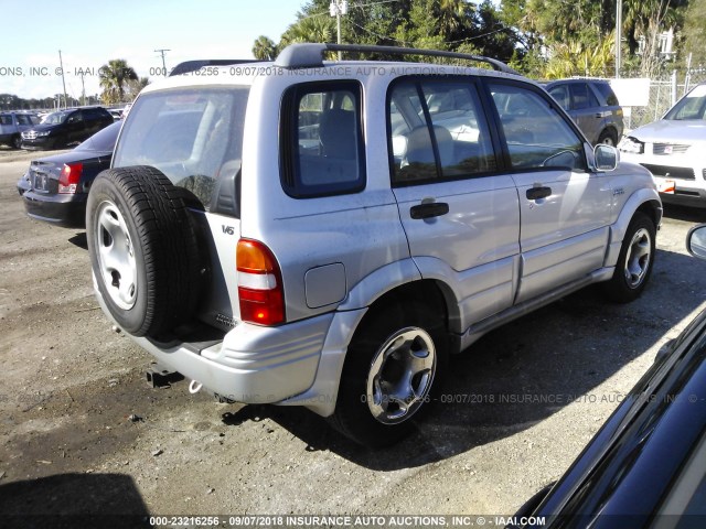 JS3TE62V9Y4107967 - 2000 SUZUKI GRAND VITARA JLS/LIMITED SILVER photo 4