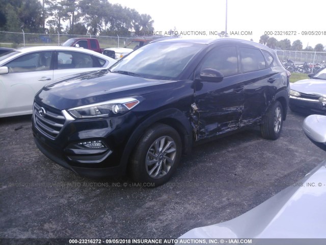 KM8J33A46HU320549 - 2017 HYUNDAI TUCSON LIMITED/SPORT AND ECO/SE BLACK photo 2