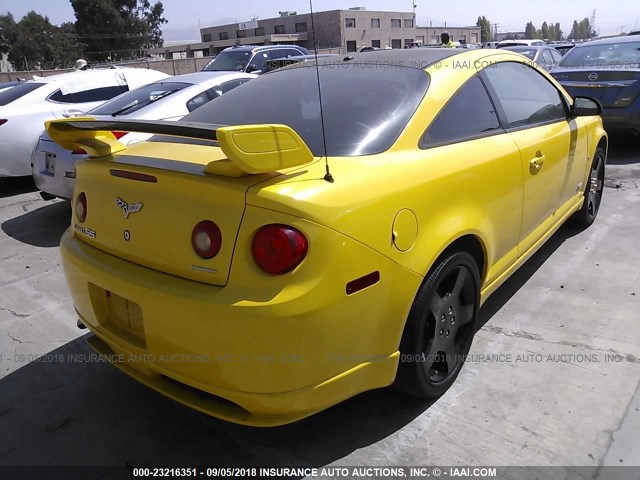 1G1AP14P267688346 - 2006 CHEVROLET COBALT SS SUPERCHARGED YELLOW photo 4