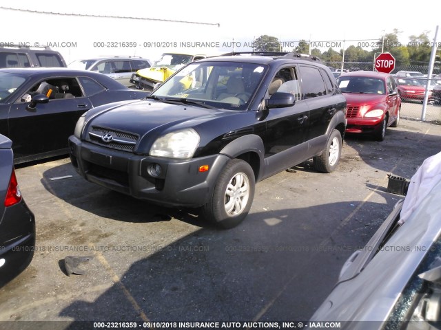 KM8JN12D07U617943 - 2007 HYUNDAI TUCSON SE/LIMITED BLACK photo 2