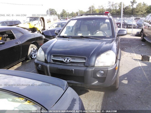 KM8JN12D07U617943 - 2007 HYUNDAI TUCSON SE/LIMITED BLACK photo 6