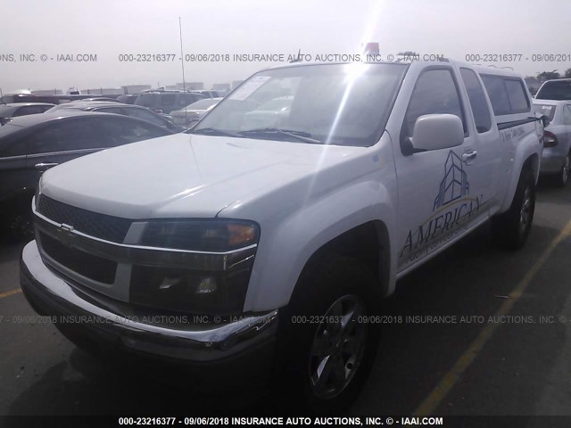 1GCJTDFE0C8155000 - 2012 CHEVROLET COLORADO LT WHITE photo 2