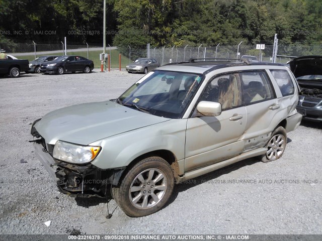 JF1SG65656H705655 - 2006 SUBARU FORESTER 2.5X PREMIUM Champagne photo 2