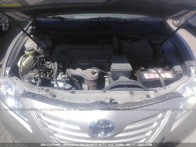 4T1BE46K47U557616 - 2007 TOYOTA CAMRY NEW GENERAT CE/LE/XLE/SE GOLD photo 10