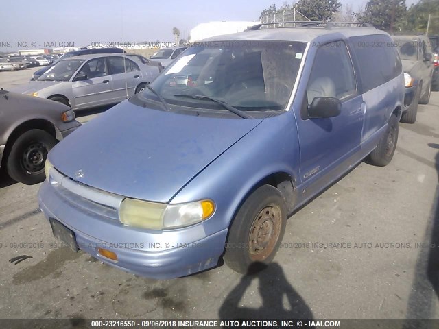 4N2DN11W0SD862476 - 1995 NISSAN QUEST XE/GXE BLUE photo 2