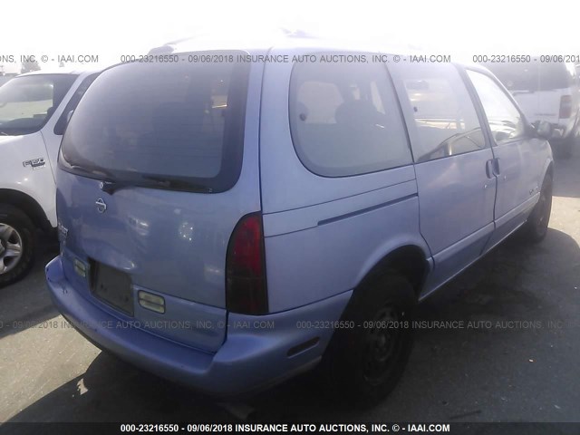 4N2DN11W0SD862476 - 1995 NISSAN QUEST XE/GXE BLUE photo 4