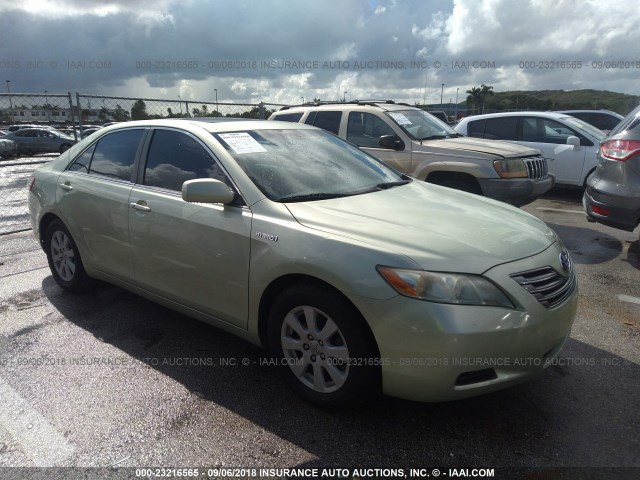 4T1BB46K08U047175 - 2008 TOYOTA CAMRY HYBRID GREEN photo 1