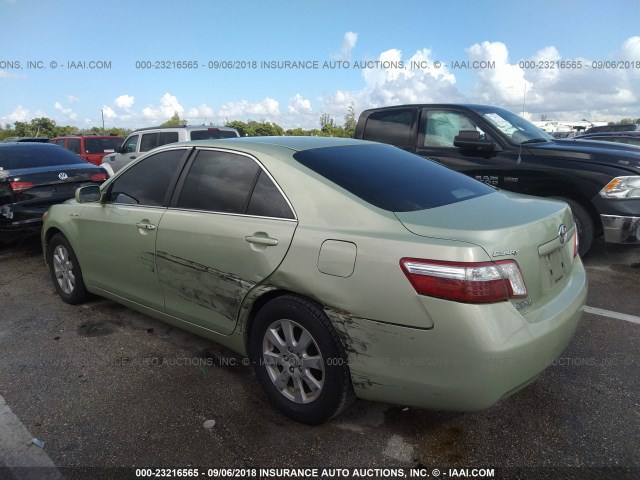 4T1BB46K08U047175 - 2008 TOYOTA CAMRY HYBRID GREEN photo 6