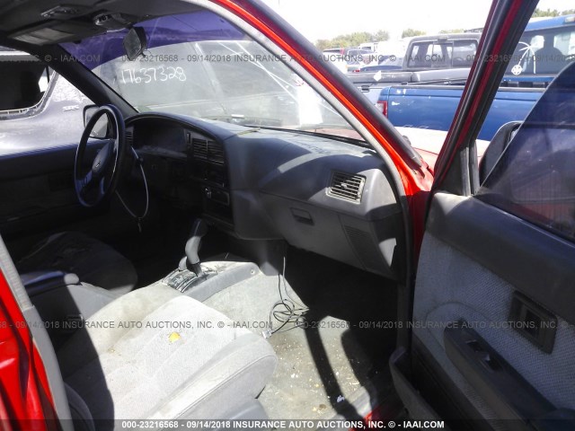 JT3VN39W7L0023302 - 1990 TOYOTA 4RUNNER VN39 SR5 红色 照片 5